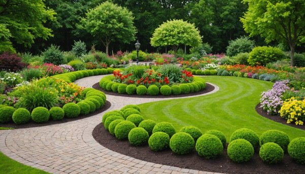 Maximize garden beauty and efficiency using round beds